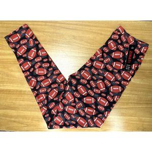 Football Soft Leggings 'Footballs Black Small Back to School!